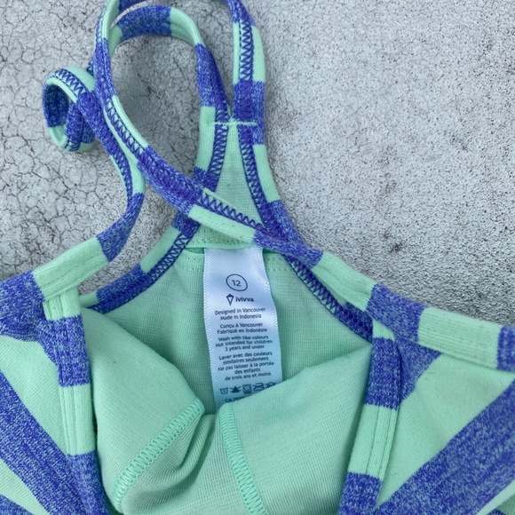 RARELY WORN Ivivva by Lululemon Racer-back Tank Top Size 12 - Picture 3 of 9